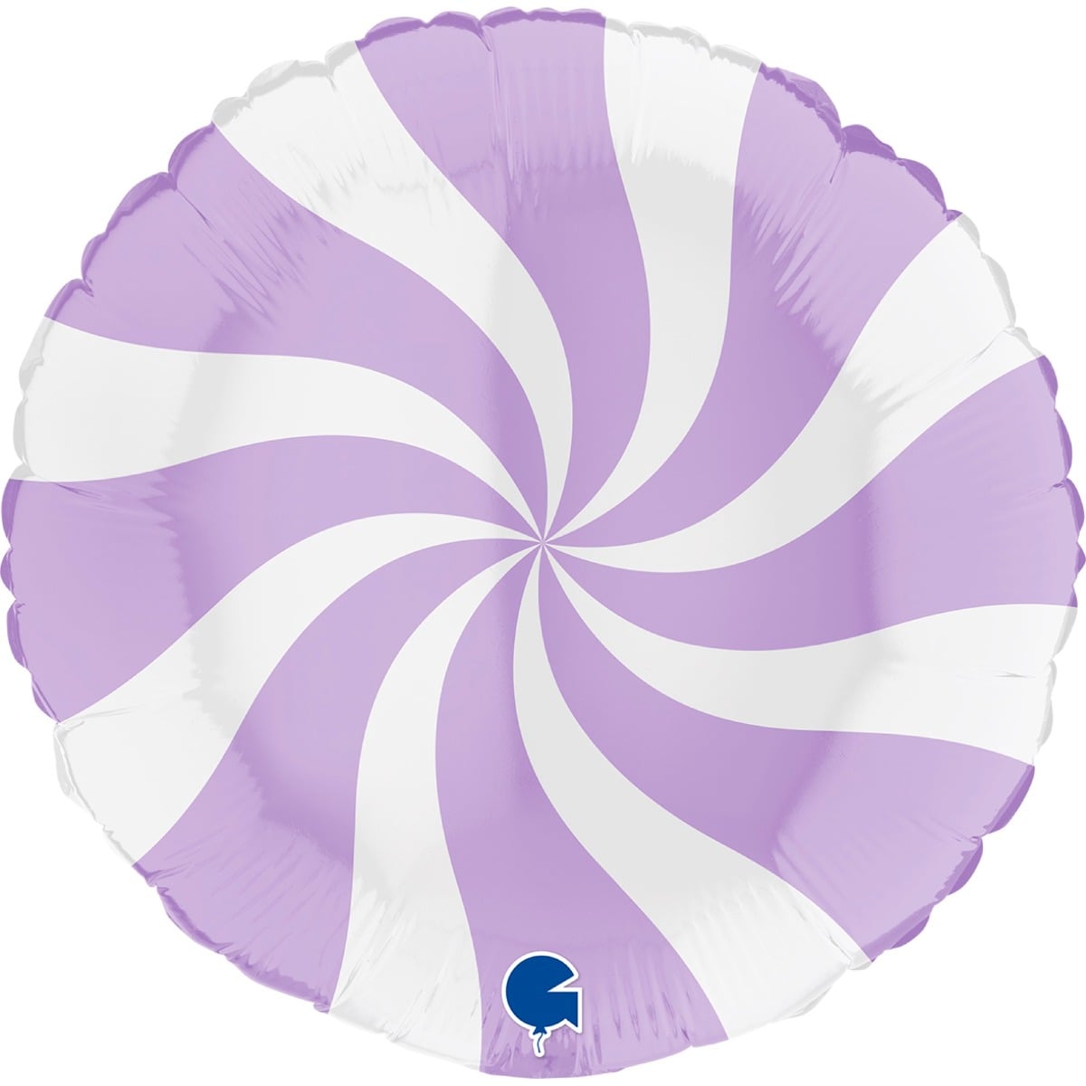 Ballon Alu Rond - Tourbillon Lavande (45cm)