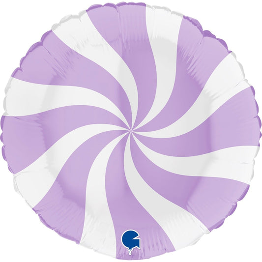 Ballon Alu Rond - Tourbillon Lavande (45cm)