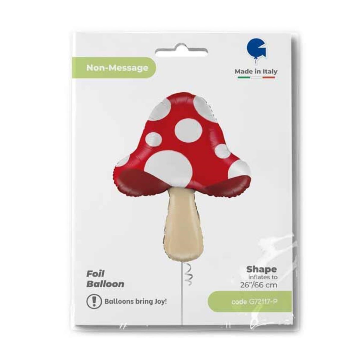 Ballon alu - Champignon (66cm)