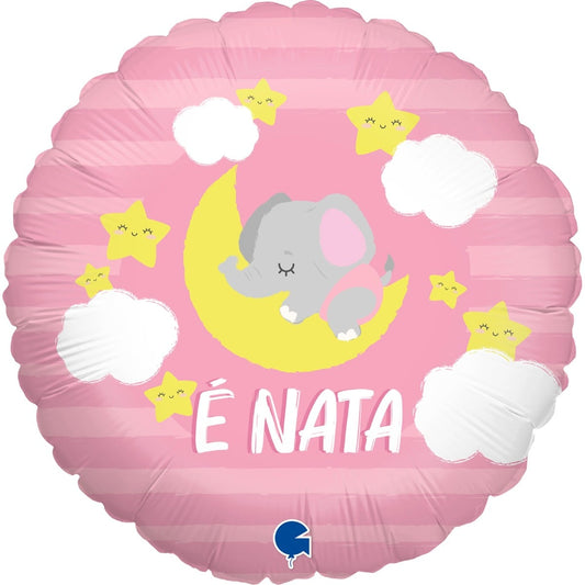 Ballon Alu Rond - E Nata (46cm)