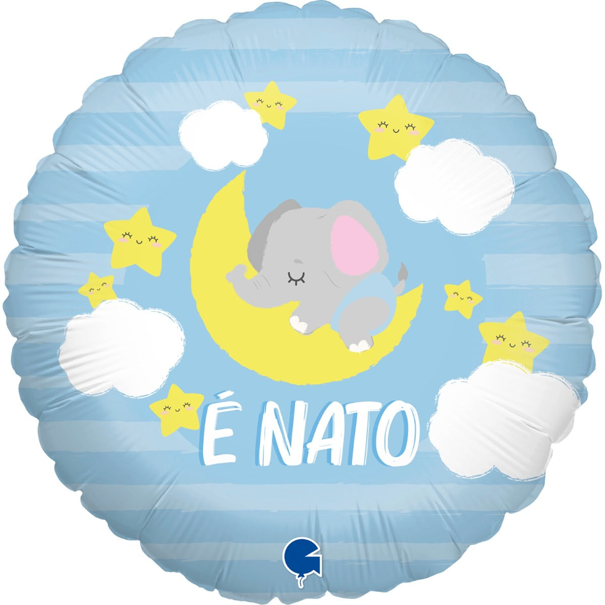Ballon Alu Rond - E Nato (46cm)