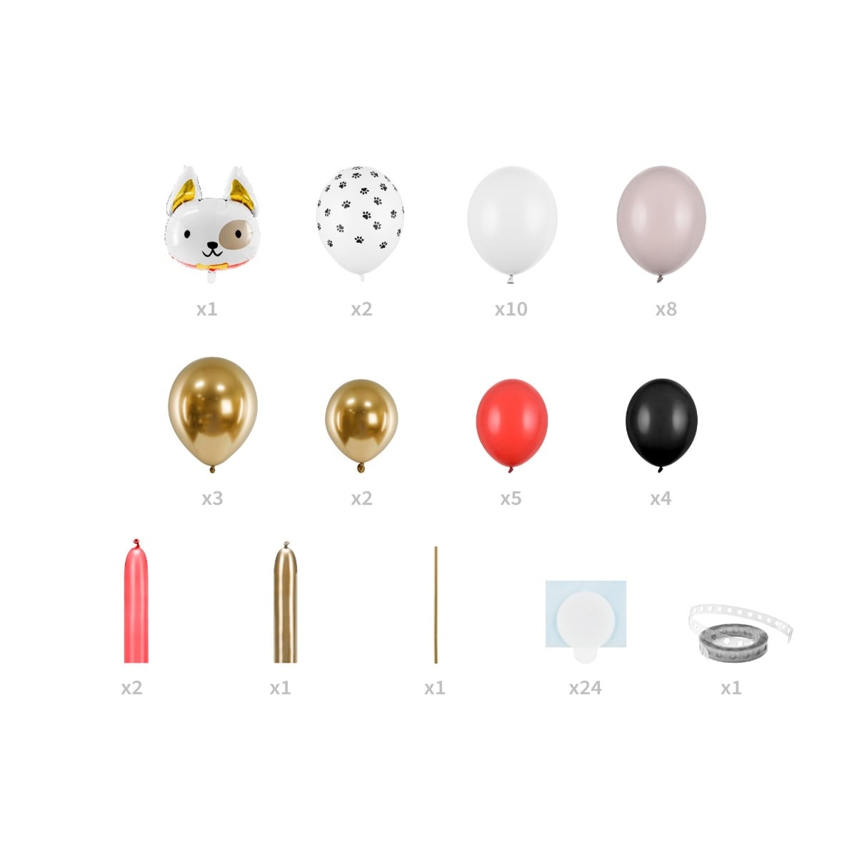 Bouquet de ballons - Chien (155cm)