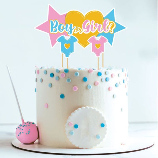 Cake Topper - Boy or Girl