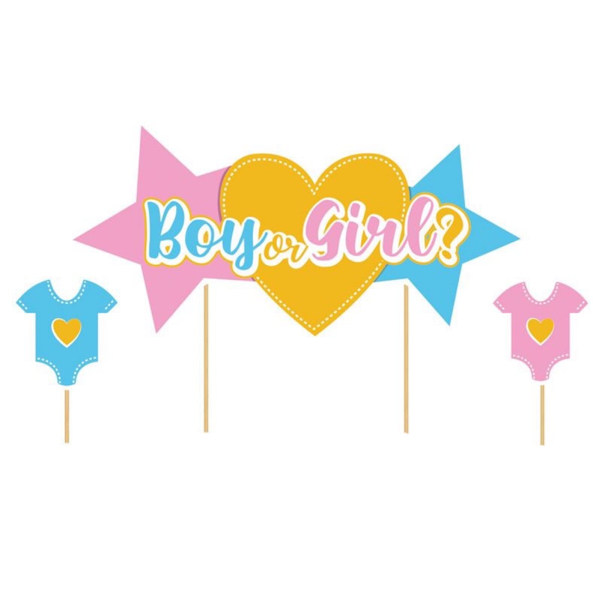 Cake Topper - Boy or Girl