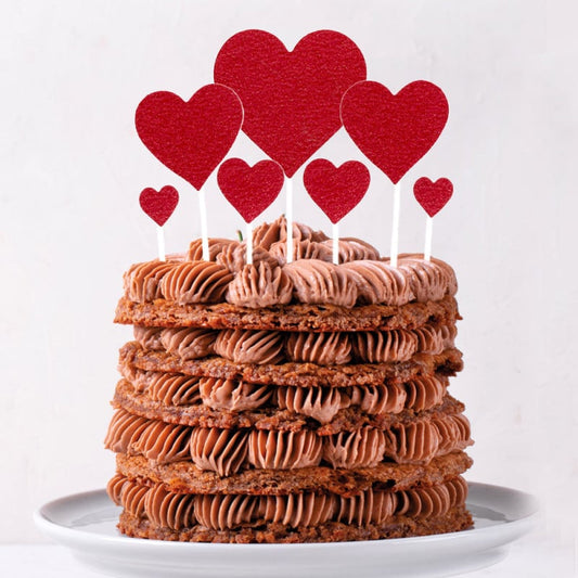 Cake toppers assortis à piquer thème love