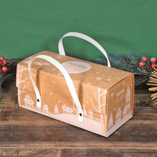 Boîte à bûche - Village de Noël