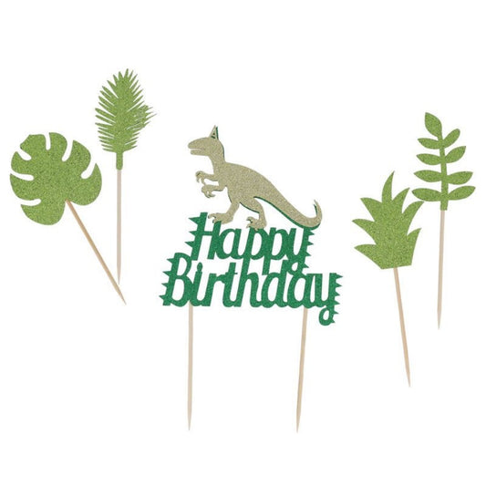 Cake Topper - Dino Happy Birthday