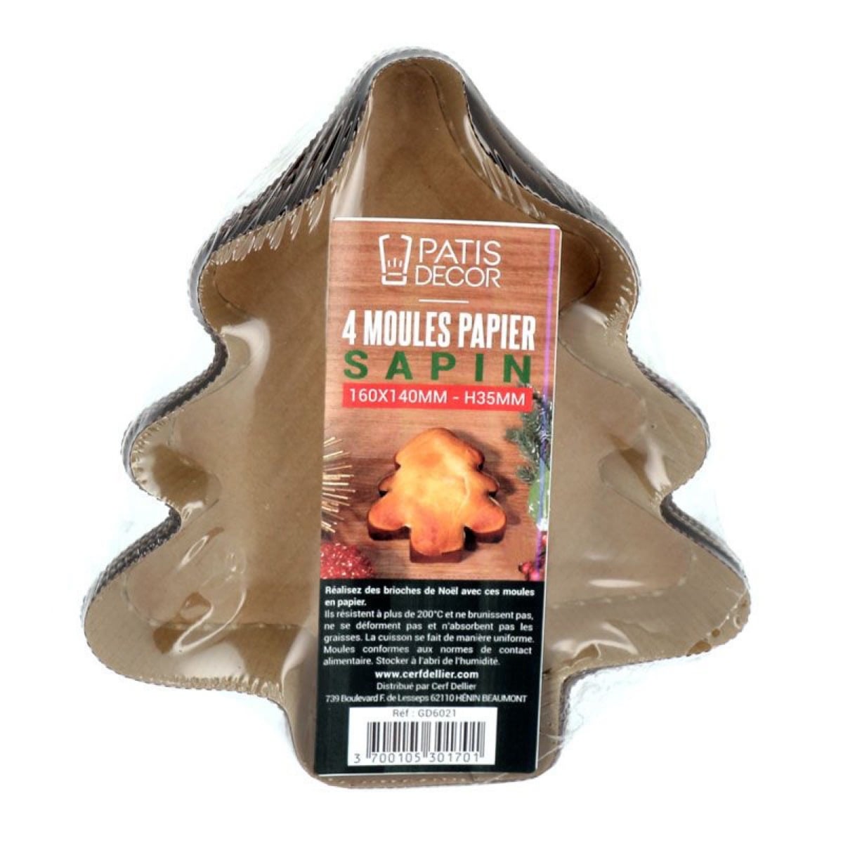 Moule de cuisson - Sapin (4pcs)