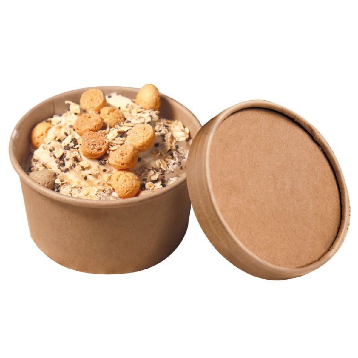 Pot à glace 125ml avec couvercle (8pcs)