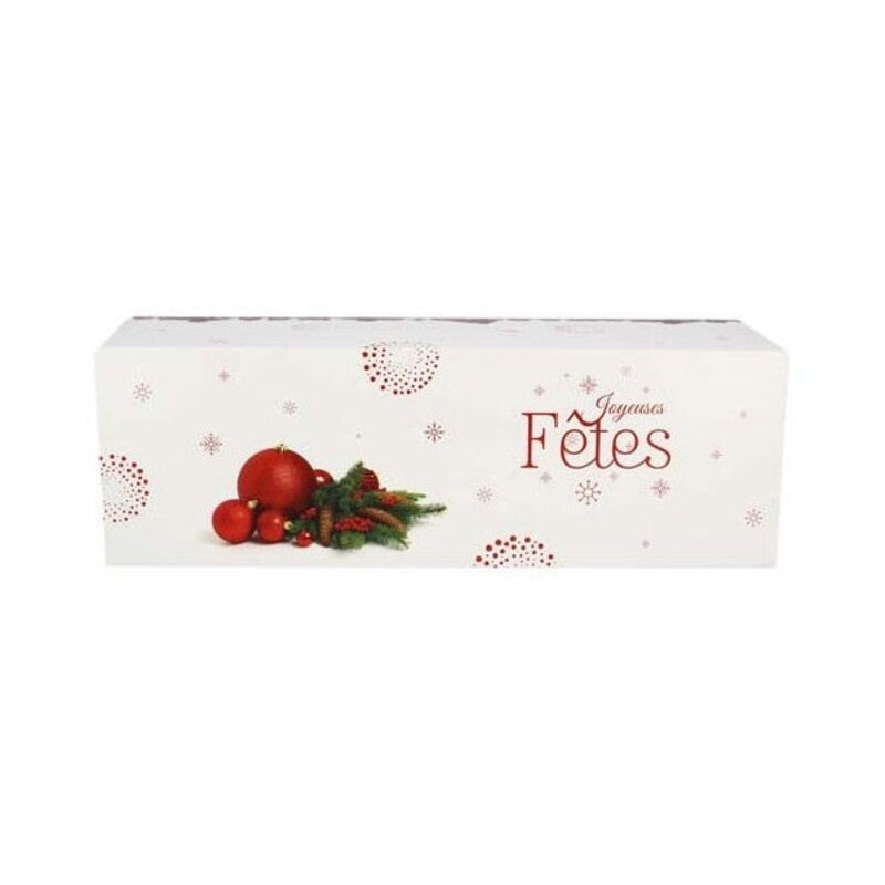 Boîte à bûche et accessoires - Joyeuses Fêtes