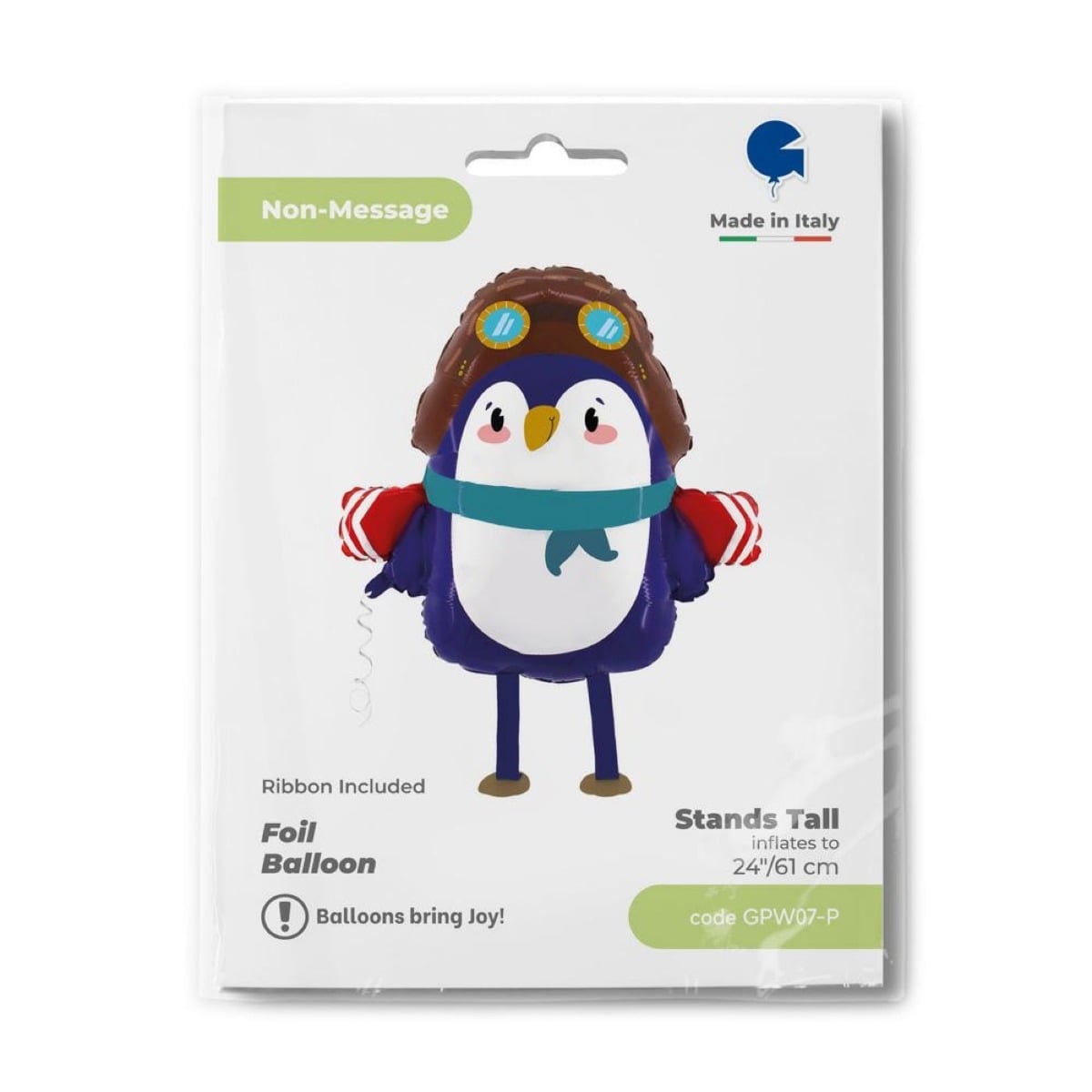 Ballon alu - Pingouin Aviateur
