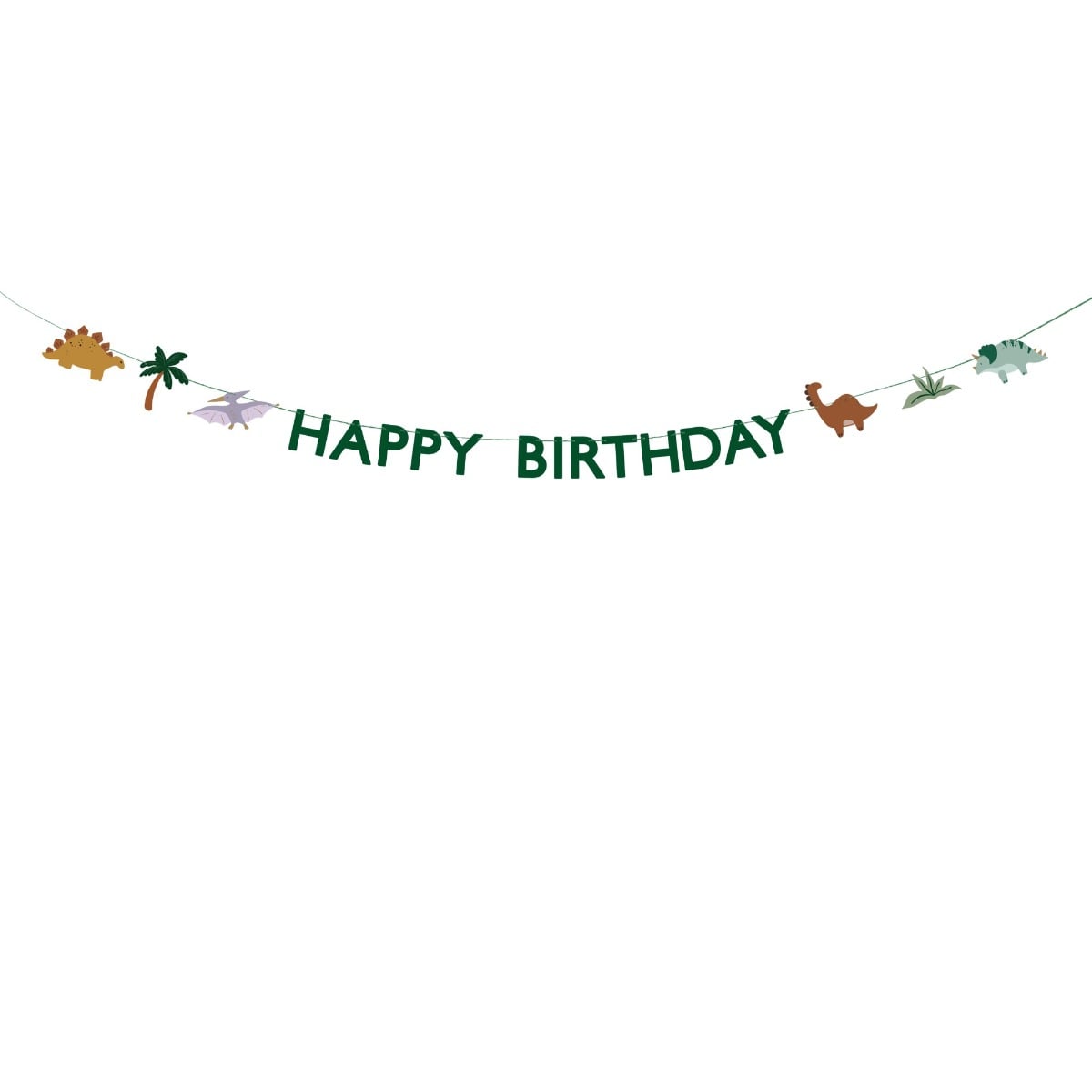 Guirlande Happy Birthday Dinosaure