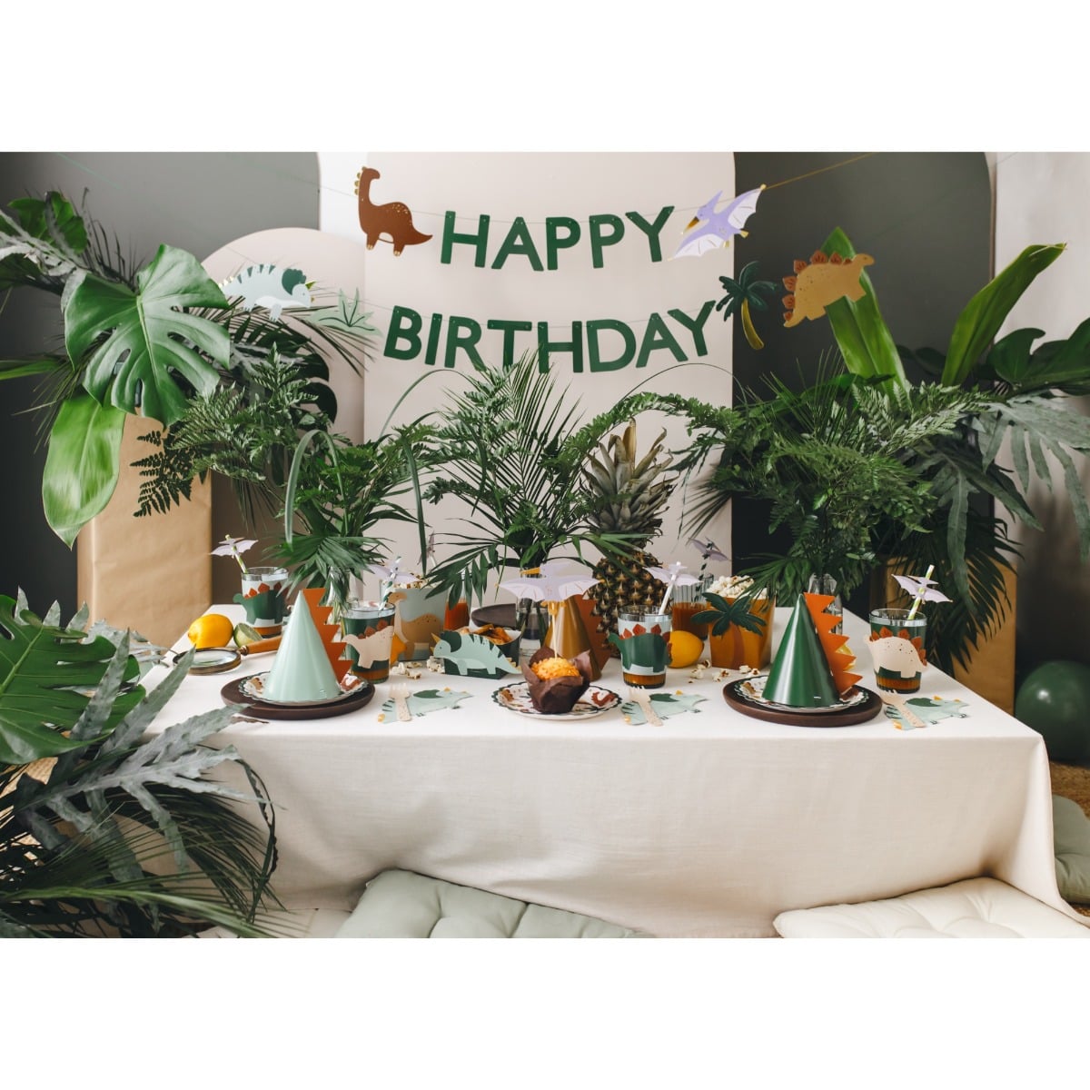 Guirlande Happy Birthday Dinosaure