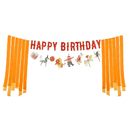 Guirlande "Happy Birthday" - Cirque