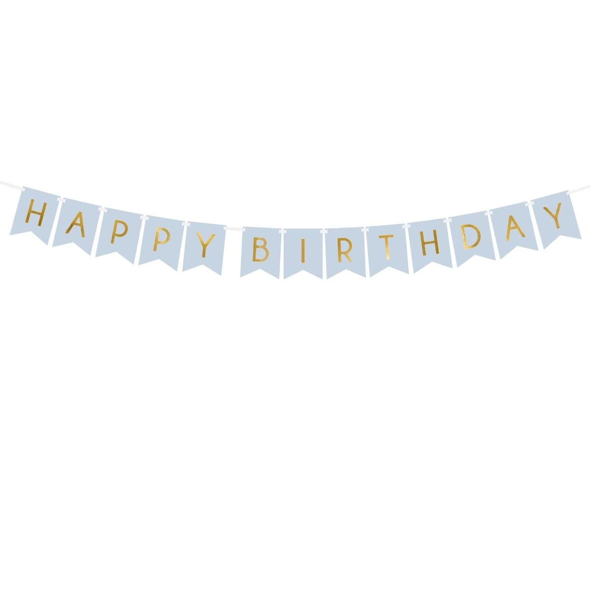 Guirlande "Happy Birthday" - Bleu