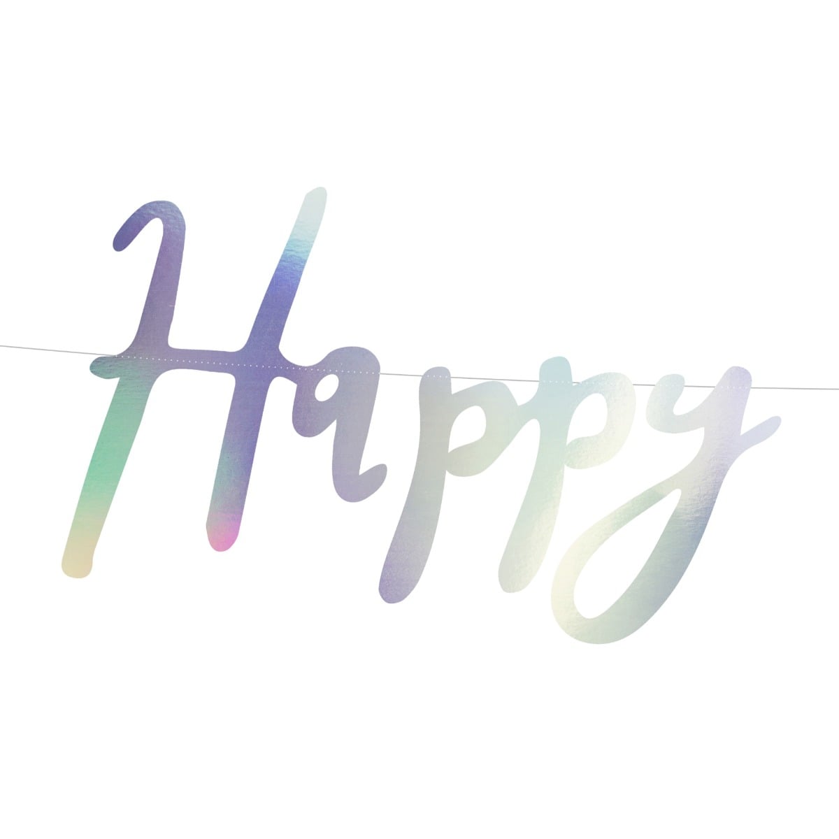 Guirlande Happy Birthday Iridescent