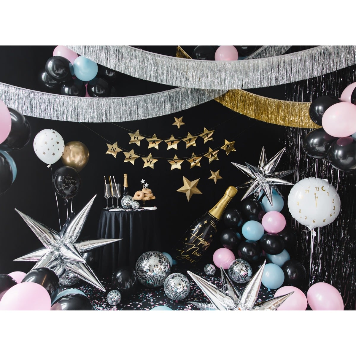 Guirlande Etoiles dorées Happy New Year