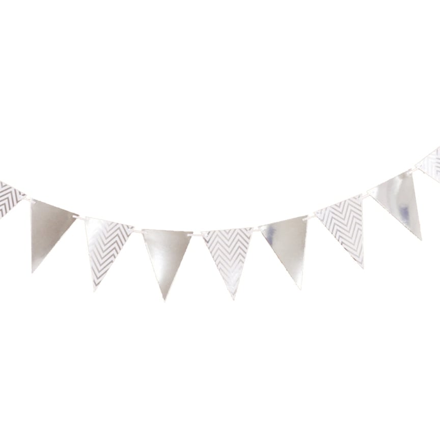 Guirlande Chevron - Argent
