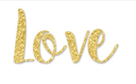 Guirlande Love - Or
