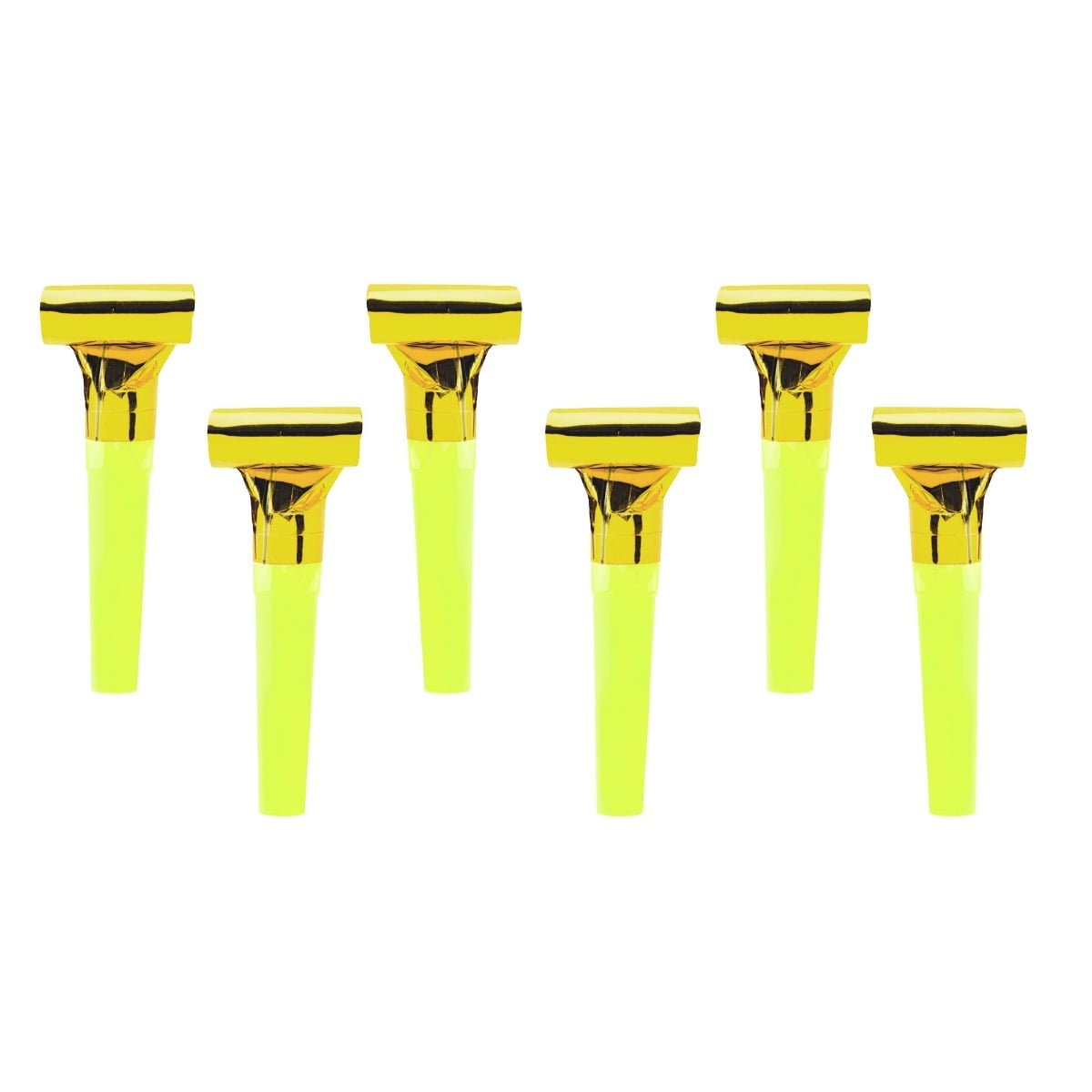 Sifflets Trompettes Or (6pcs)