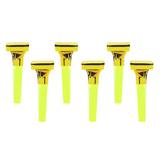 Sifflets Trompettes Or (6pcs)