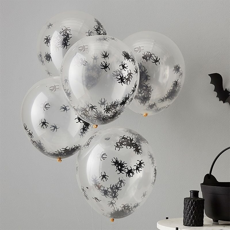 Ballons Confettis Araignées