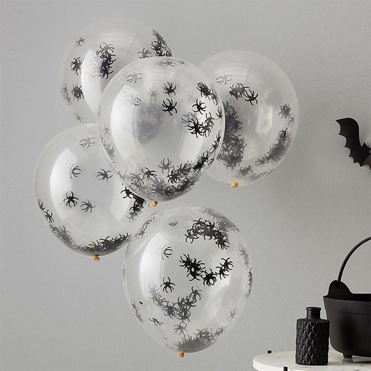 Ballons Confettis Araignées