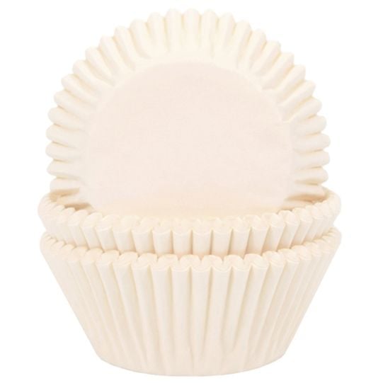 Caissettes à cupcakes - Ivoire (50pcs)
