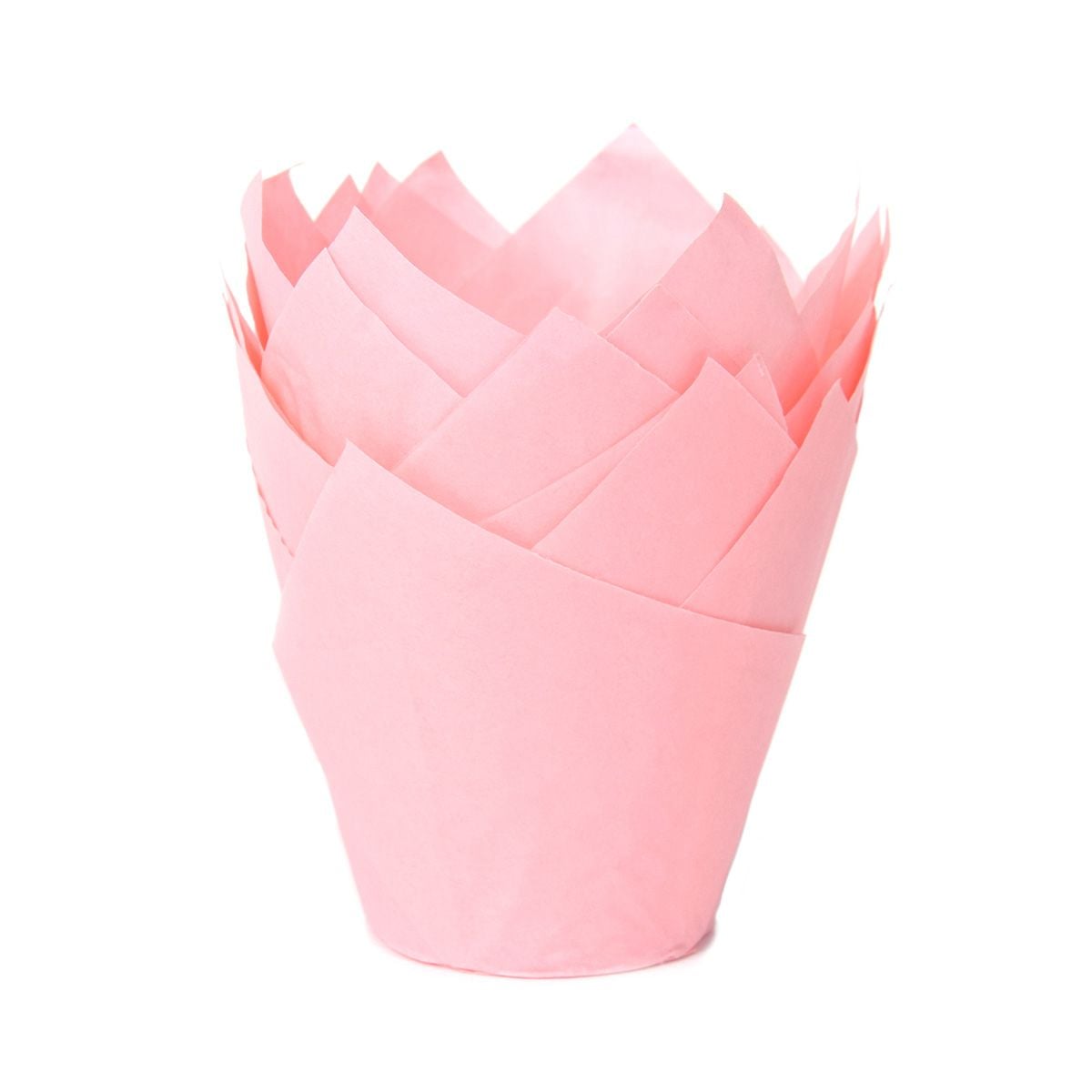 Caissettes tulipe à muffins - Rose clair (36pcs)