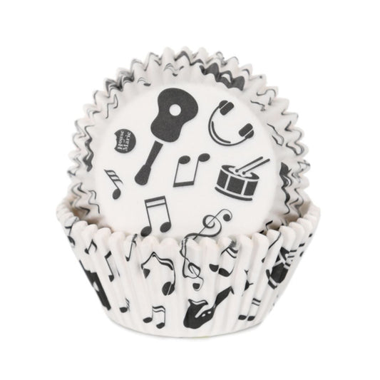 Caissettes à Cupcake - Musique (48 pcs)