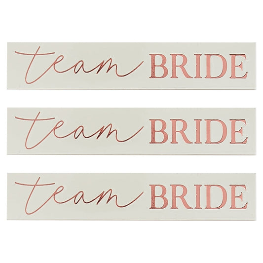 Tatouage "Team Bride"