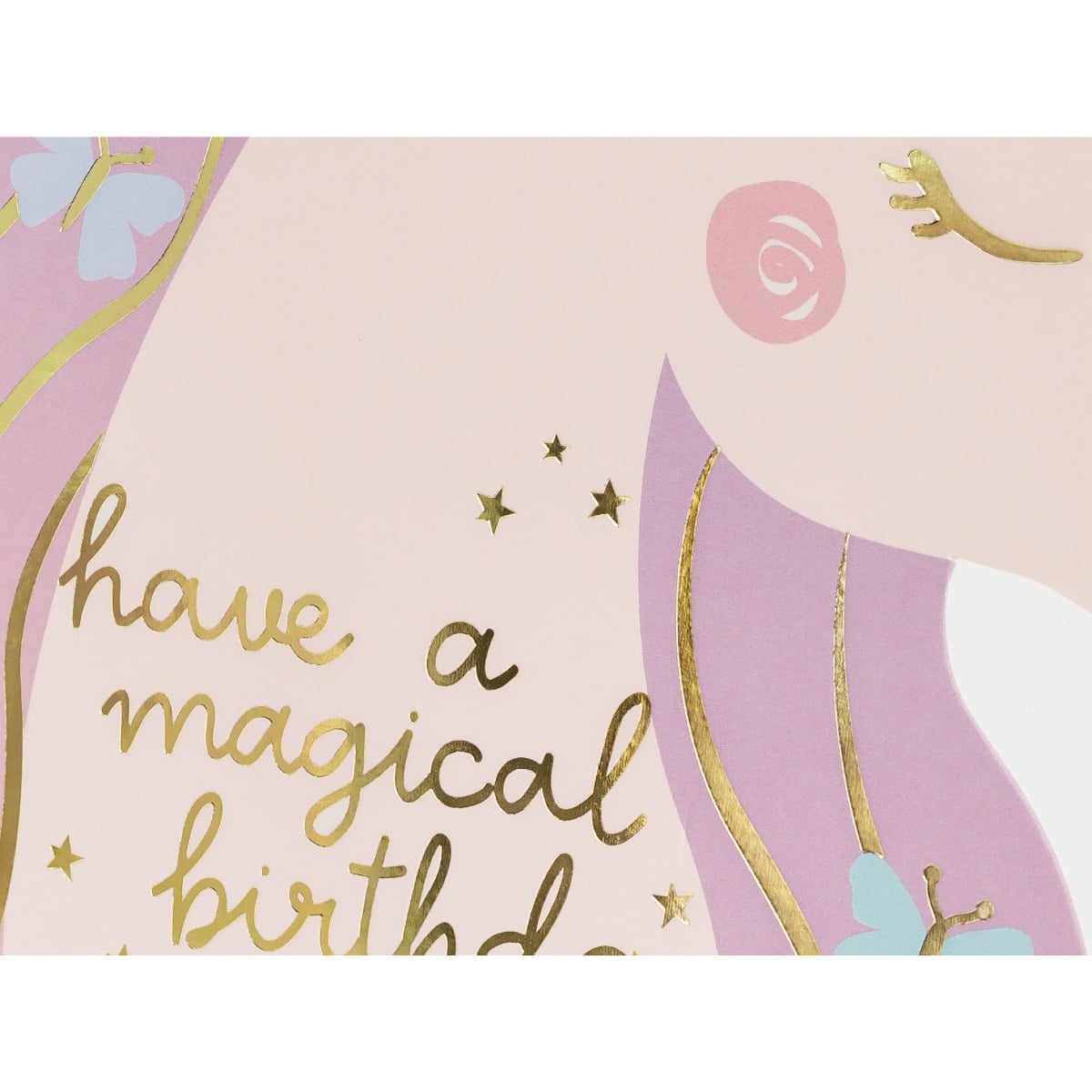 Carte d'anniversiare Licorne