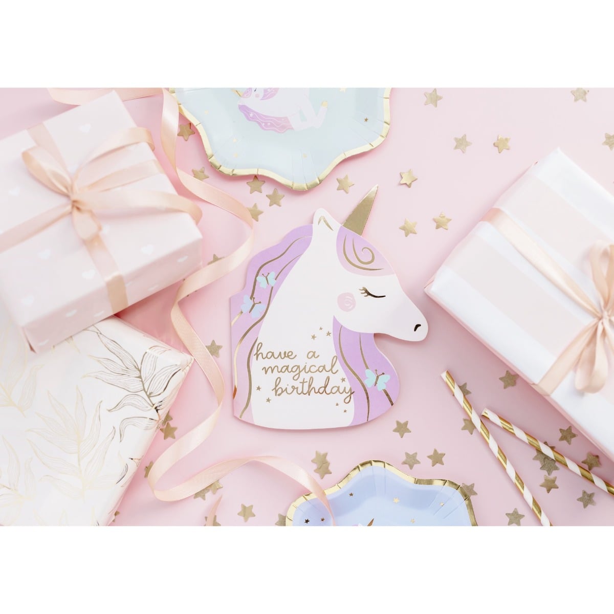 Carte d'anniversiare Licorne