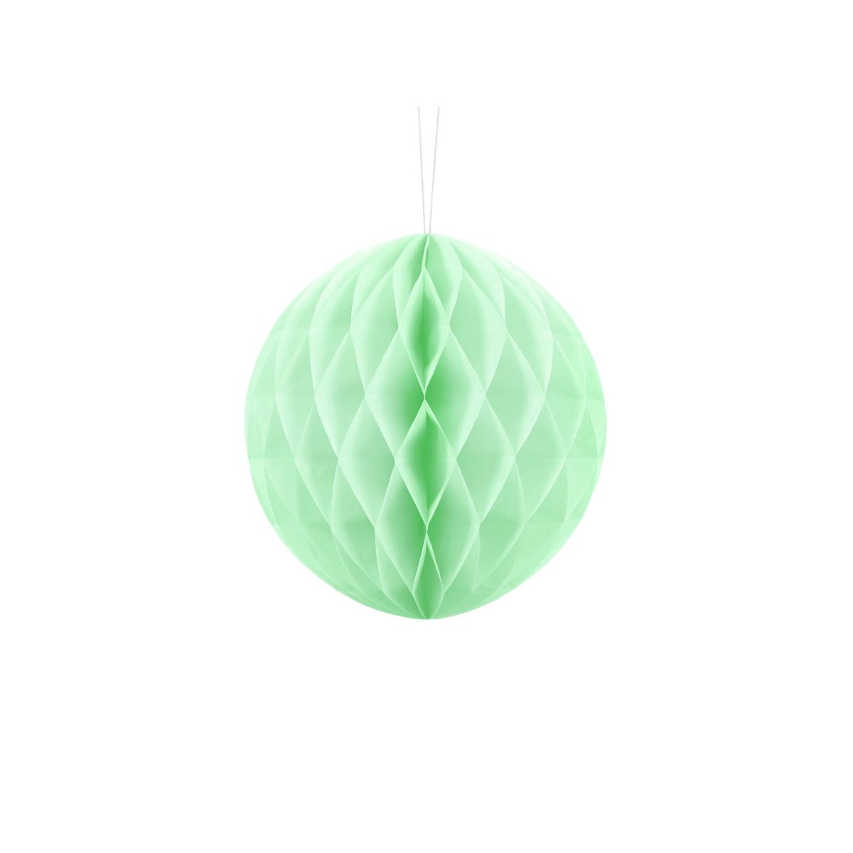 Boule de papier alvéolé, pistache, 20cm