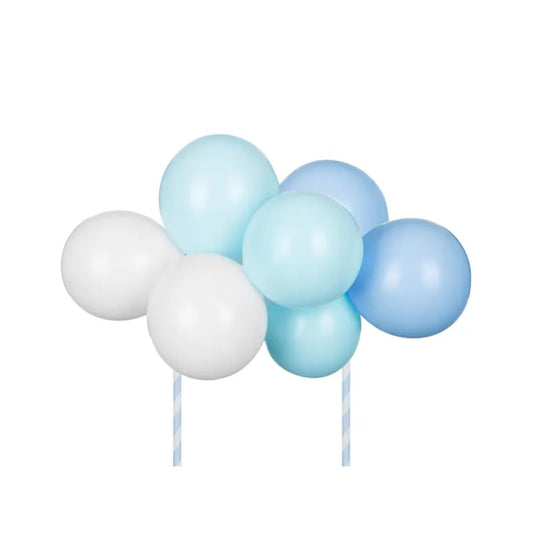 Cake Topper - Ballons bleus