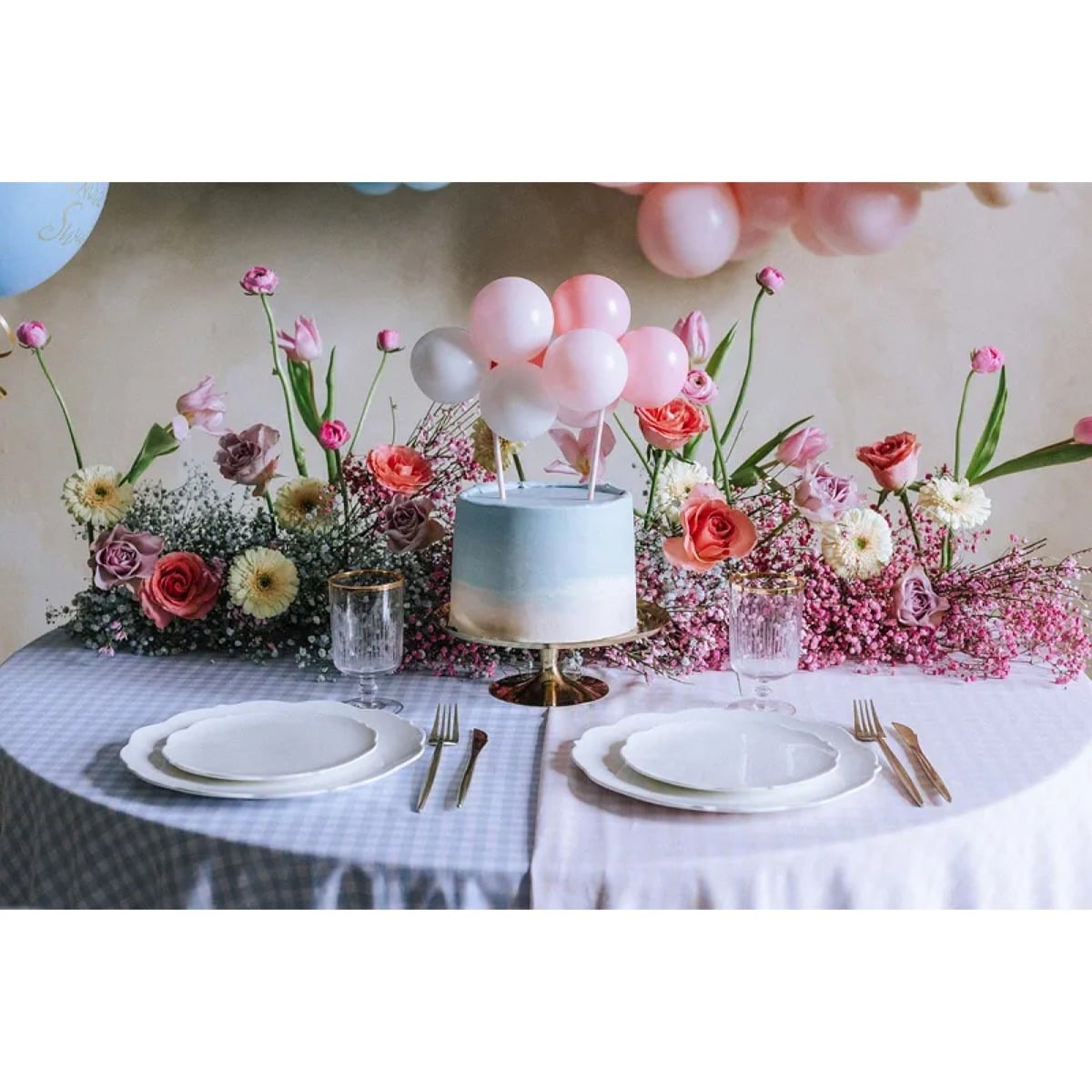 Cake Topper - Ballons roses