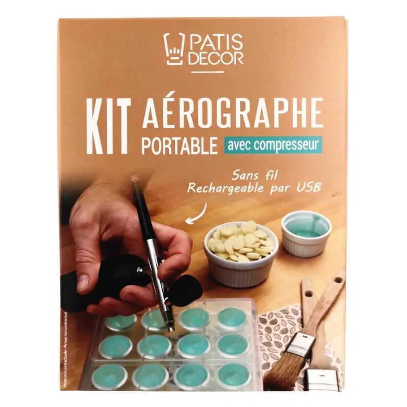 Patisdecor Kit aérographe portable avec compresseur