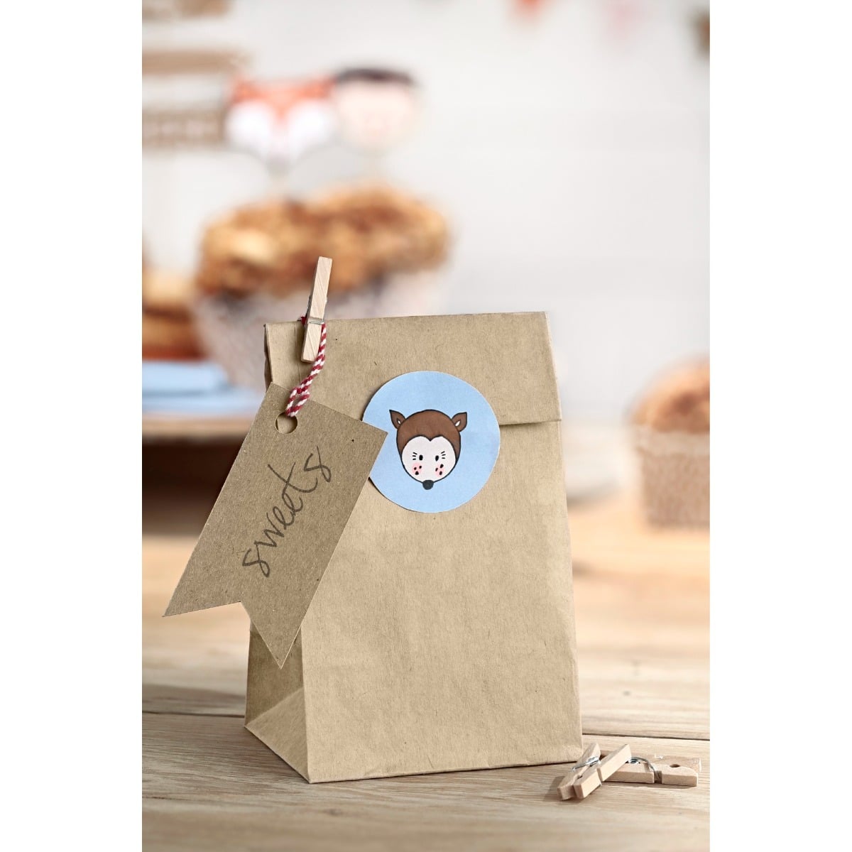 Mini Pincettes - Naturel (20pcs)