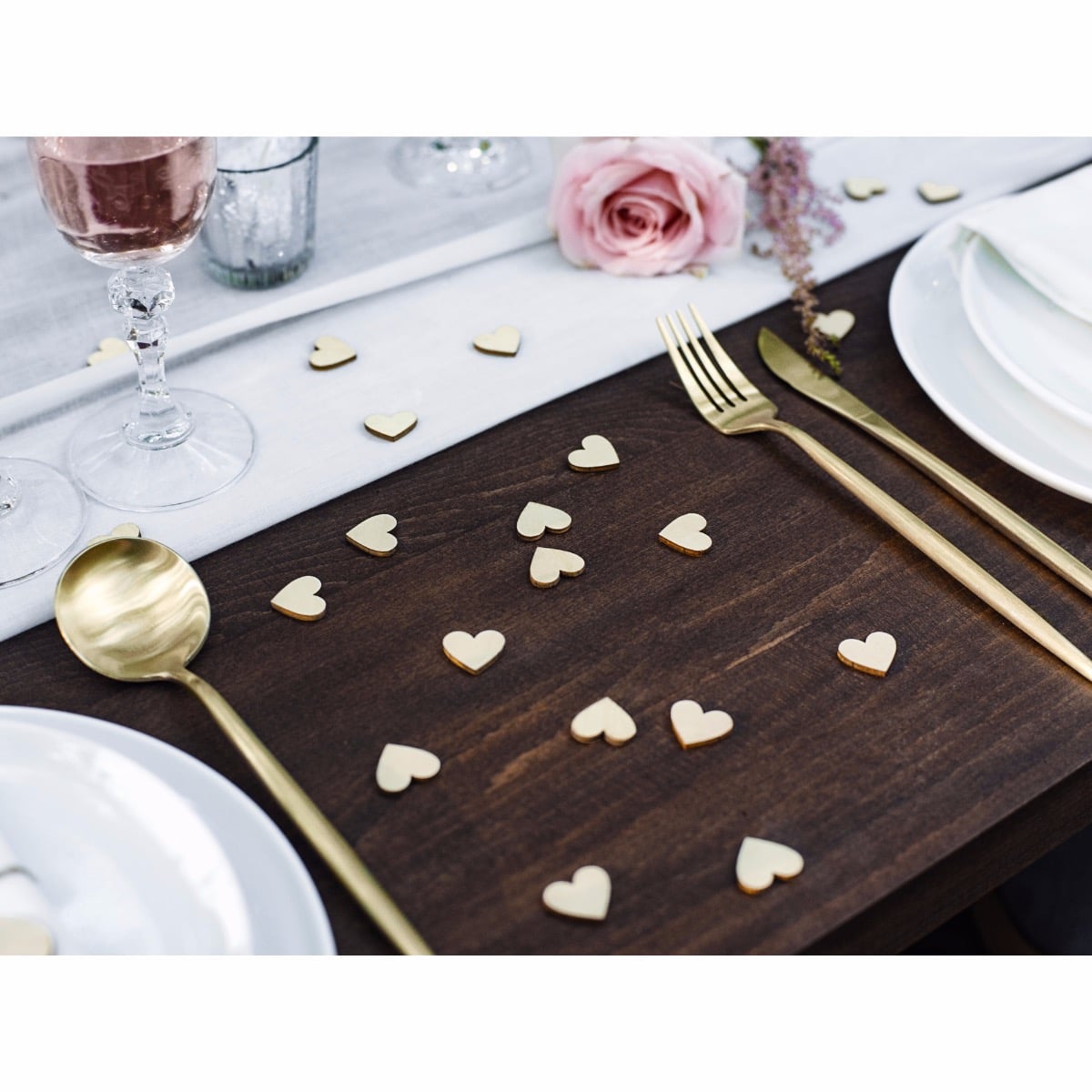 Confettis en bois "Cœur Plein"
