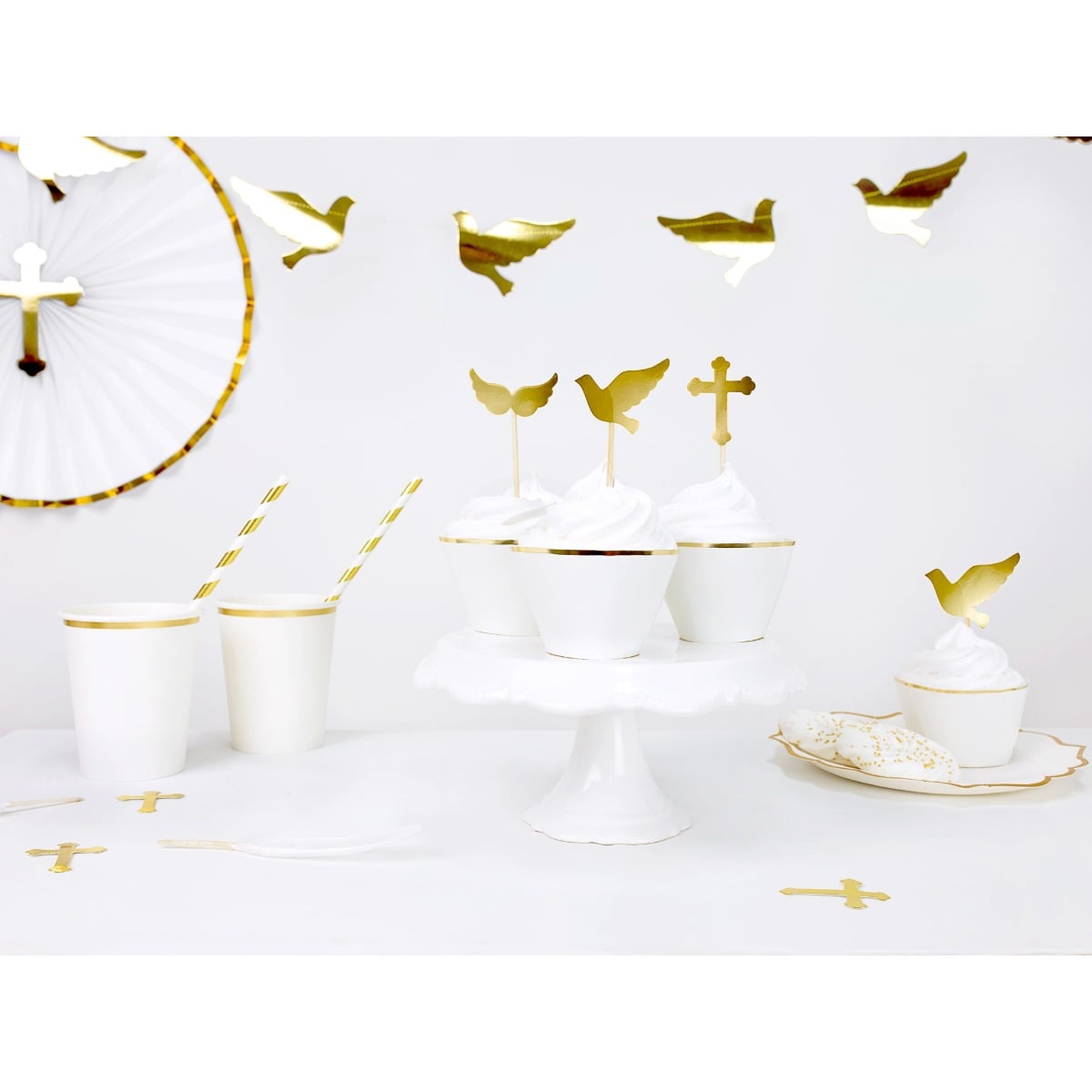 Cupcake toppers première communion (6 pièces)