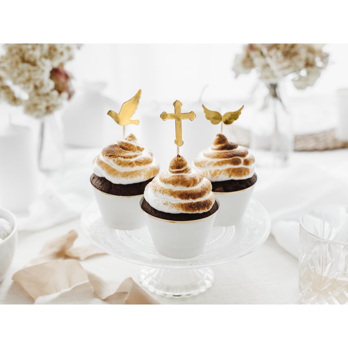 Cupcake toppers première communion (6 pièces)