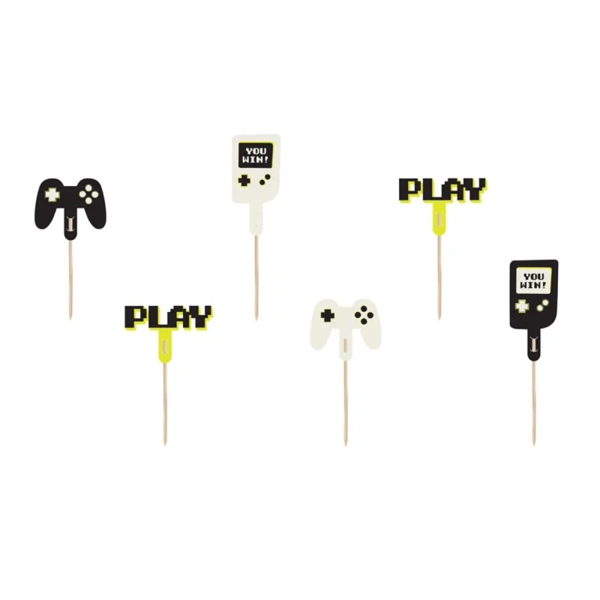 Cupcake Topper - Gamer (6pcs)