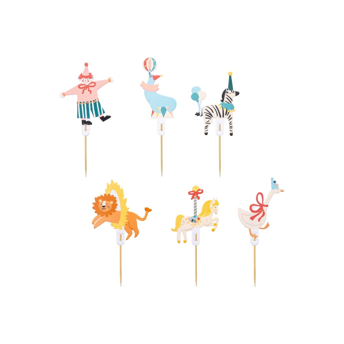 Décorations pour Cupcake - Cirque