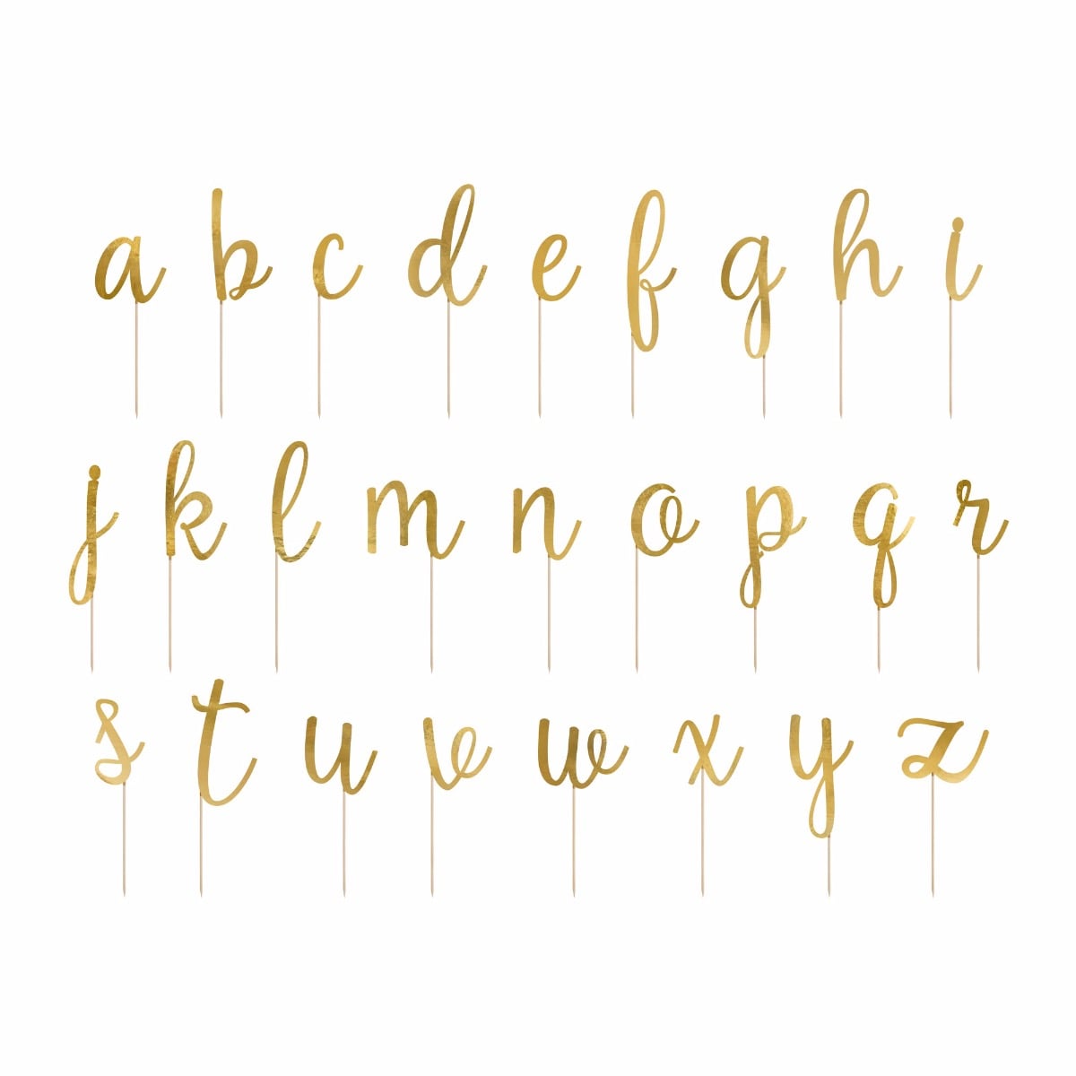 Cake toppers Alphabet A-Z