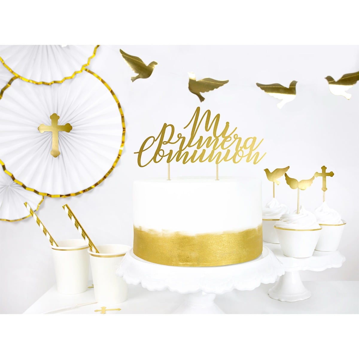 Cake toppers première communion (6 pièces)