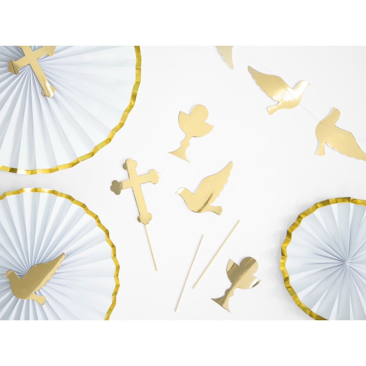 Cake toppers première communion (6 pièces)