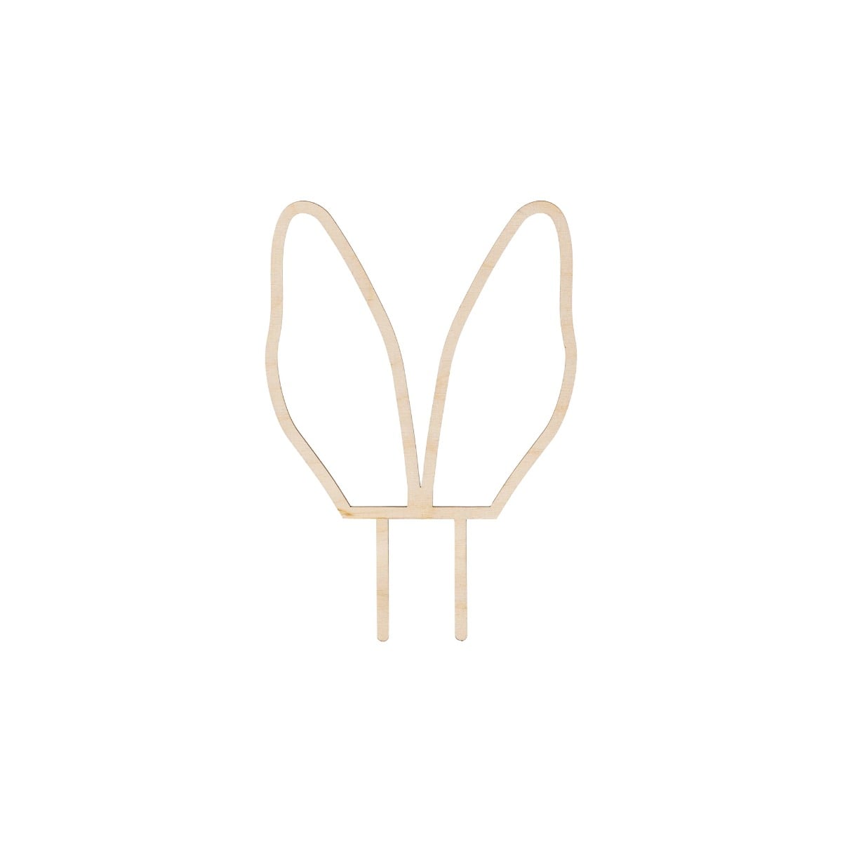 Décoration oreilles de lapin en bois, 20 cm