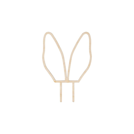 Décoration oreilles de lapin en bois, 20 cm