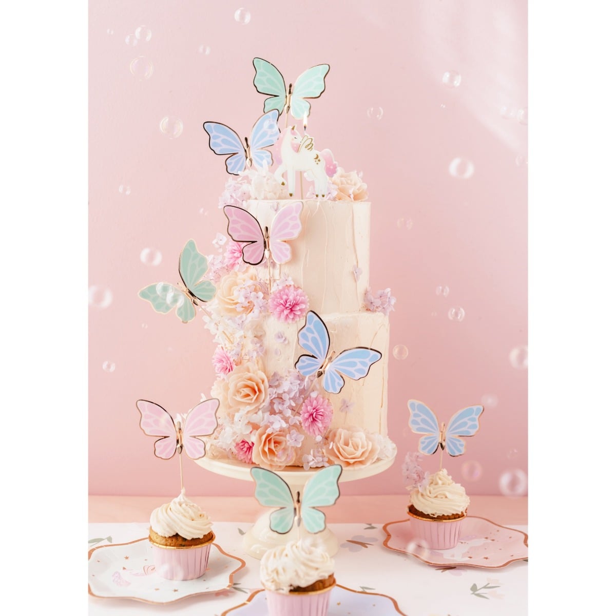 Cake toppers - Papillons