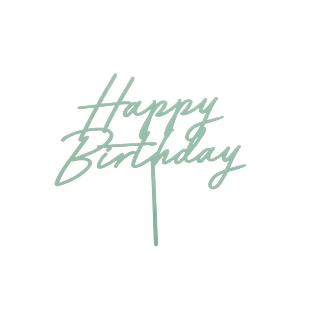 Cake Topper - Happy Birthday Vert